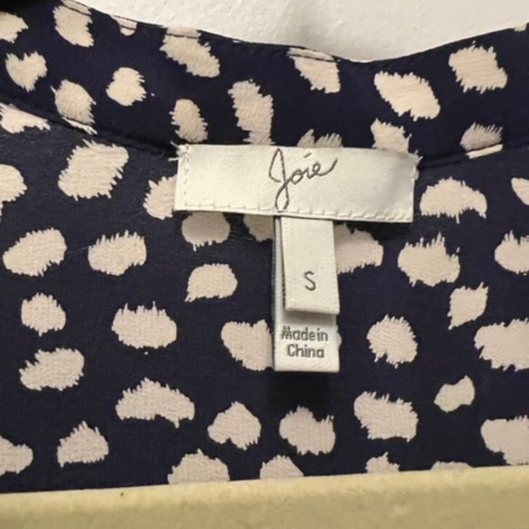 Joie navy leopard print tank, size small - Picture 2 of 3